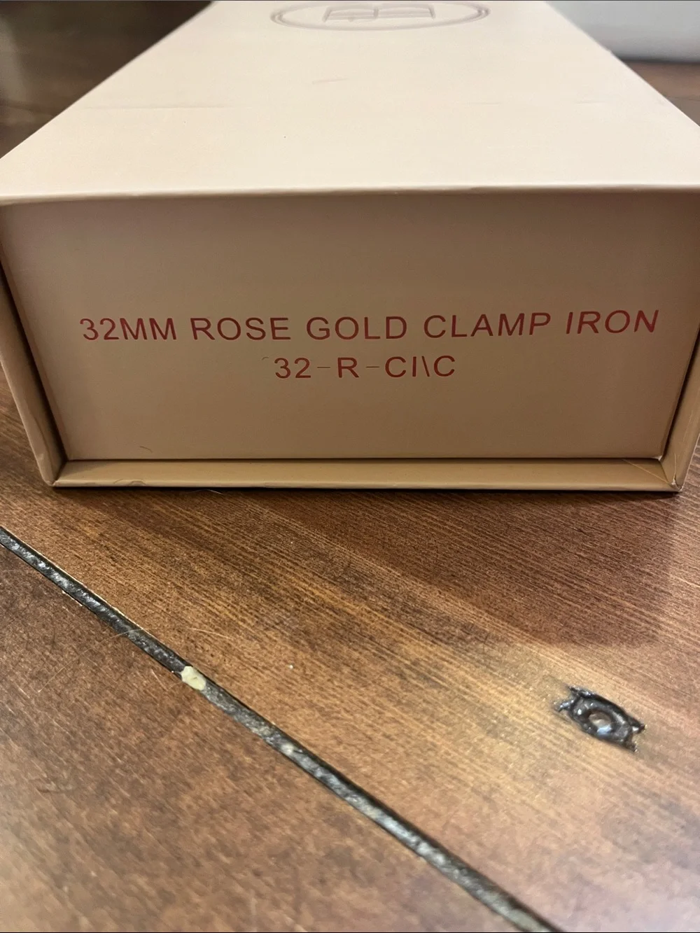 Bombay hair clamp 33mm curling iron rose gold with heat glove. BRAND NEW!