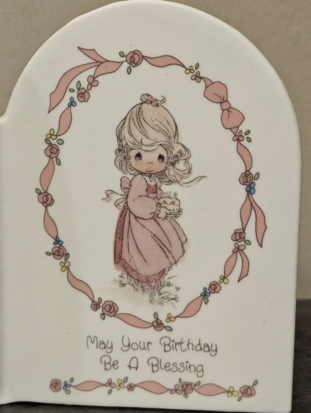 Precious Moments Vintage Porcelain Double Hinged Photo